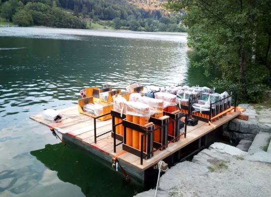 Arbeitsplattform für Feuerwerk