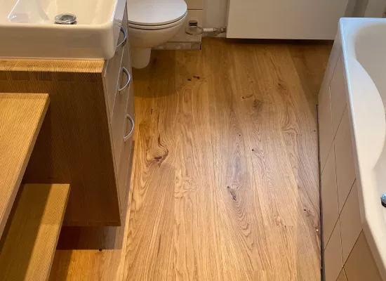 Neuer Eichenboden Landhausdiele