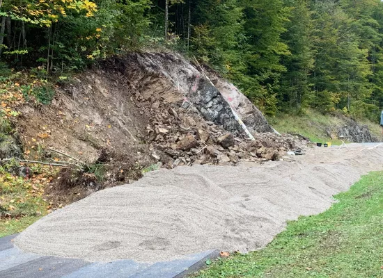 Abgedeckte Trrainingsspur