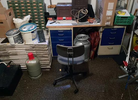 Ausräumen nasses Inventar