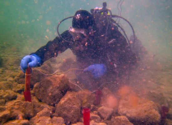 Einbringen Sprengladung