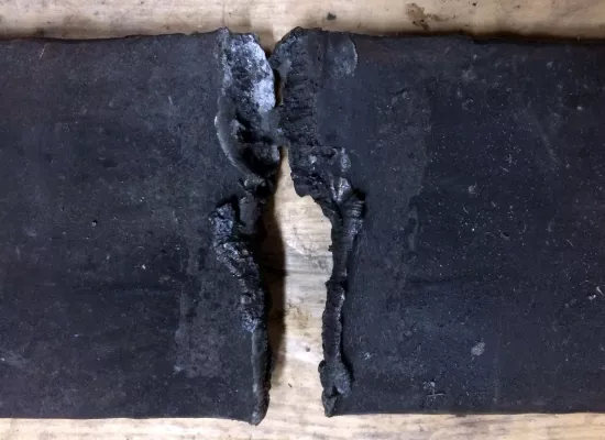 Sprengergebnis Stahl unter Wasser