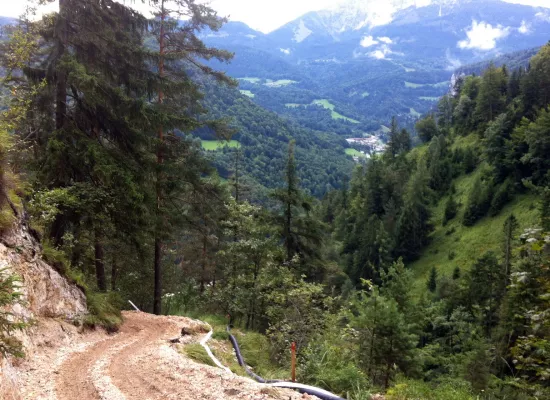 Neu verfüllte Strecke