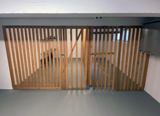 Sanierte Abtrennung nach Wasserschaden